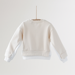 Noonko Spring, Double Sweatshirt, Ivory, 100% Cotton, Minimal Design Children’s Clothing, Neutral Colors, Sweat Set, Minimalist