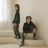 Noonko Spring, Pocket Pants, Gray, Cotton, Minimal Design Children’s Clothing, Neutral Colors, Cargo Pants, Minimalist