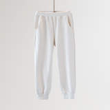 Noonko Spring, Simple Sweatpants, Ivory, 100% Cotton, Minimal Design Children’s Clothing, Neutral Colors, Sweat Set, Minimalist