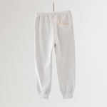 Noonko Spring, Simple Sweatpants, Ivory, 100% Cotton, Minimal Design Children’s Clothing, Neutral Colors, Sweat Set, Minimalist