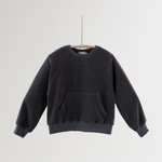 Noonko Spring, Terry Sweatshirt, Gray, 100% Cotton Terrycloth, Minimal Design Children’s Clothing, Neutral Colors, Sweat Set, Minimalist