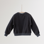 Noonko Spring, Terry Sweatshirt, Gray, 100% Cotton Terrycloth, Minimal Design Children’s Clothing, Neutral Colors, Sweat Set, Minimalist
