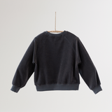 Noonko Spring, Terry Sweatshirt, Gray, 100% Cotton Terrycloth, Minimal Design Children’s Clothing, Neutral Colors, Sweat Set, Minimalist