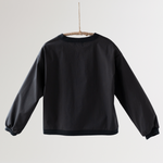 Noonko Spring, The V Shirt, Gray, Cotton, Minimal Design Children’s Clothing, Neutral Colors, Sweatshirt, Bomber, Minimalist